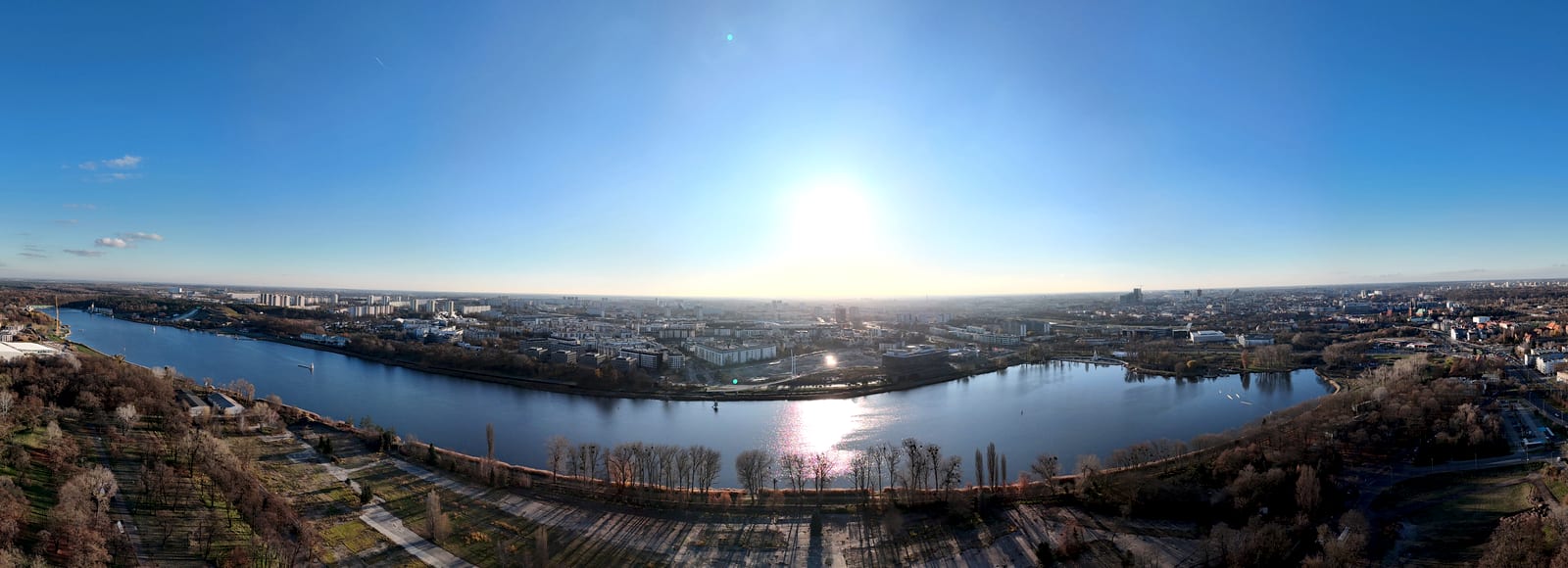 Original landscape photographed from a drone — a wide aerial frame